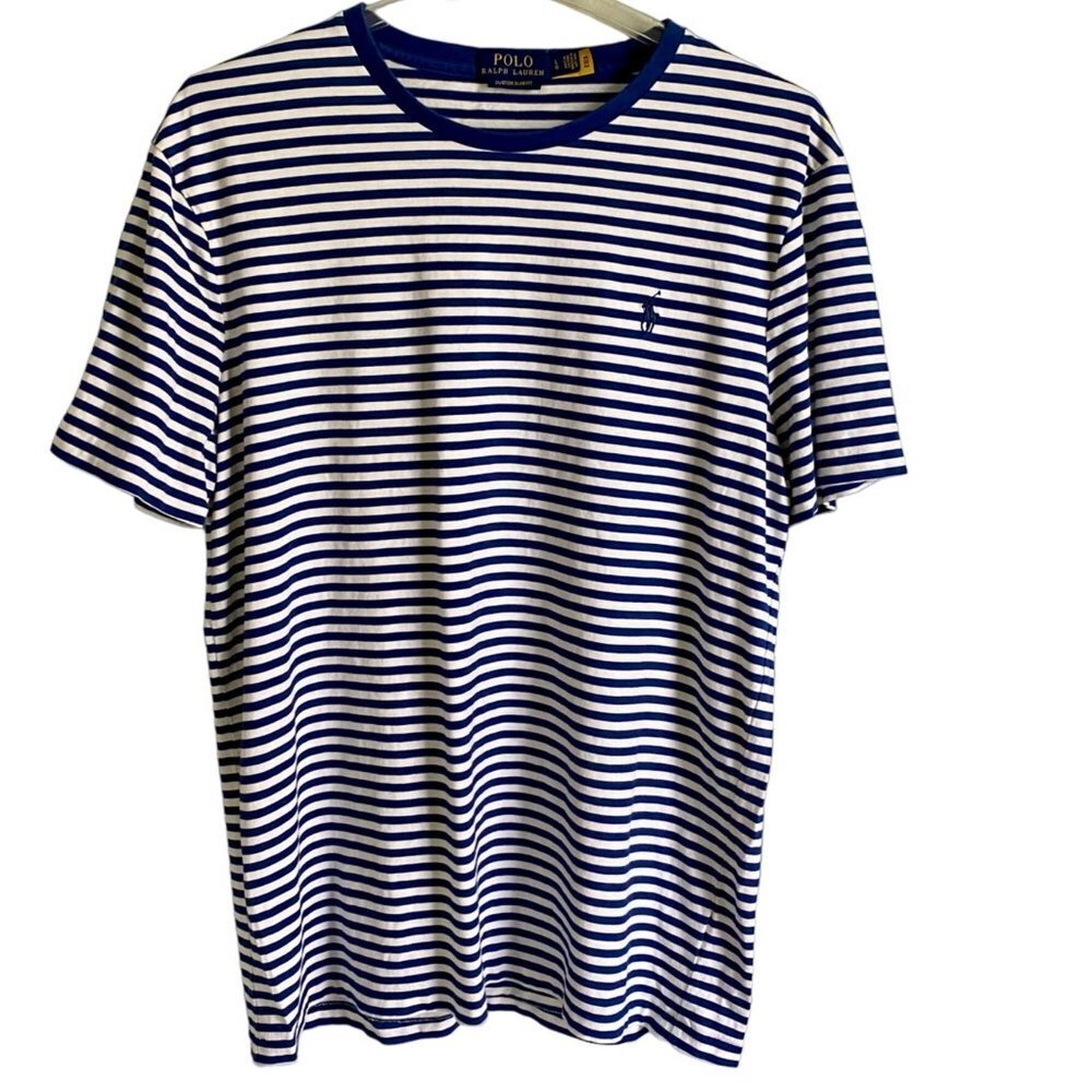 Polo by Ralph Lauren Short Sleeve Cotton Shirt Men's Large Custom Slim Fit